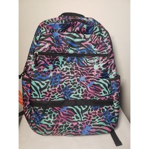 Girls cheetah colorful backpack